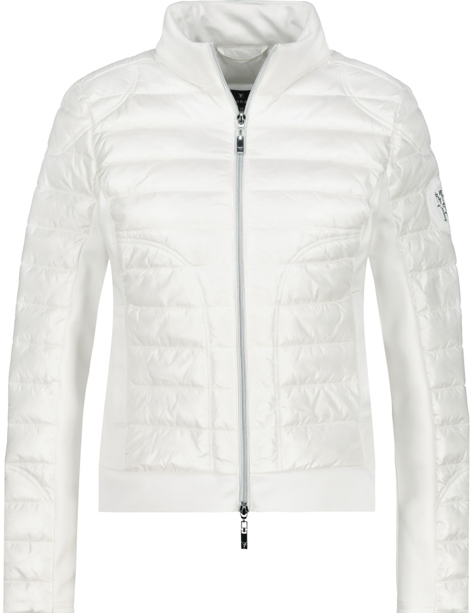 Steppjacke mit Neopren weiß