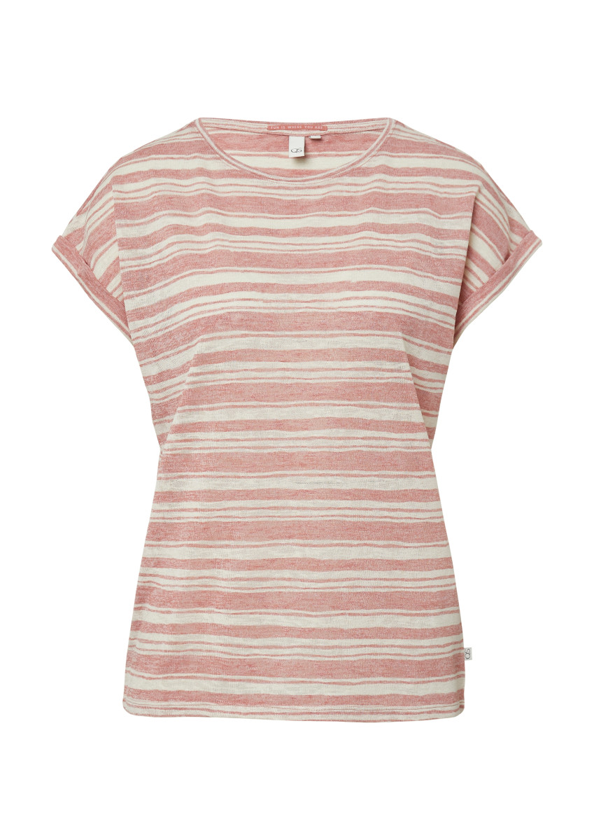 Ringelshirt aus Viskosemix orange