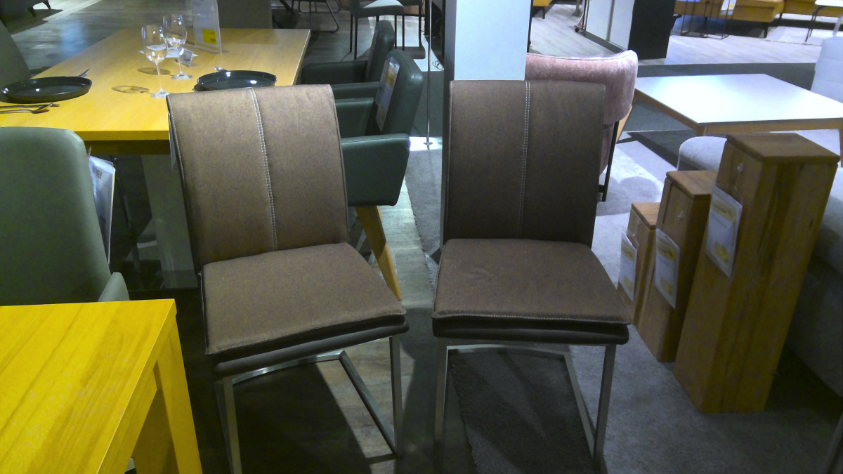 2x Schwingstuhl " Lila"