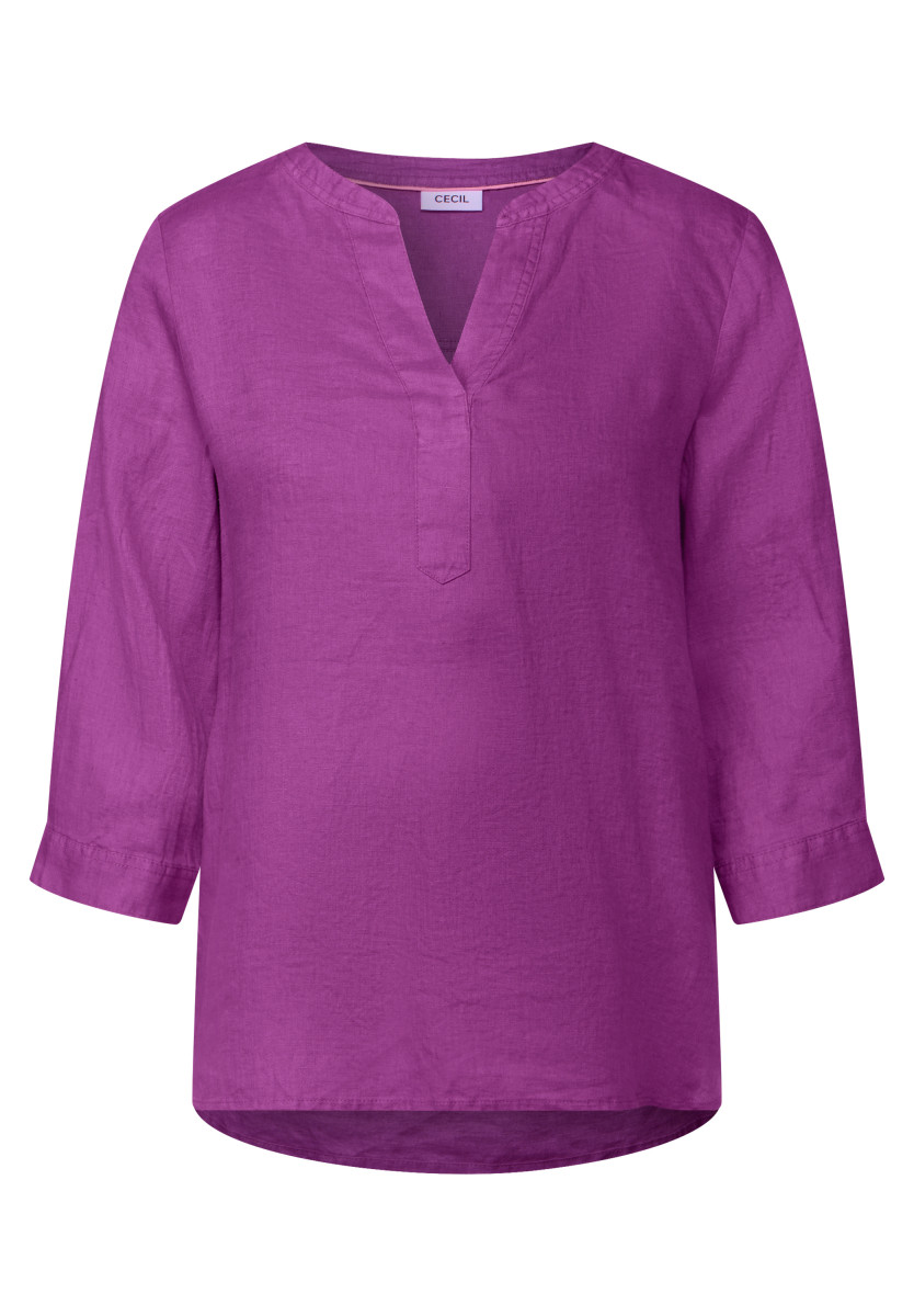Leinenbluse lila