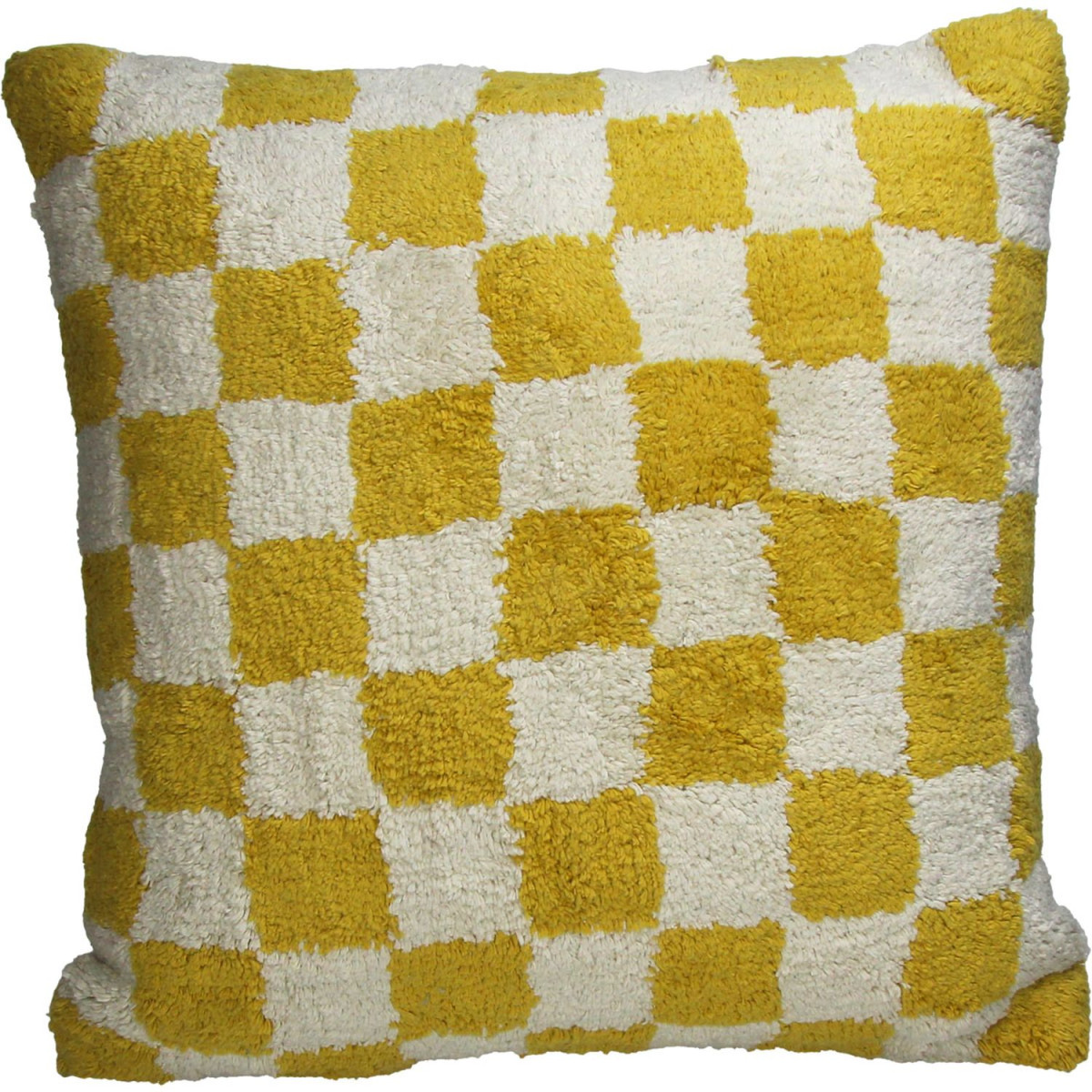 Kissen "Check" gelb
