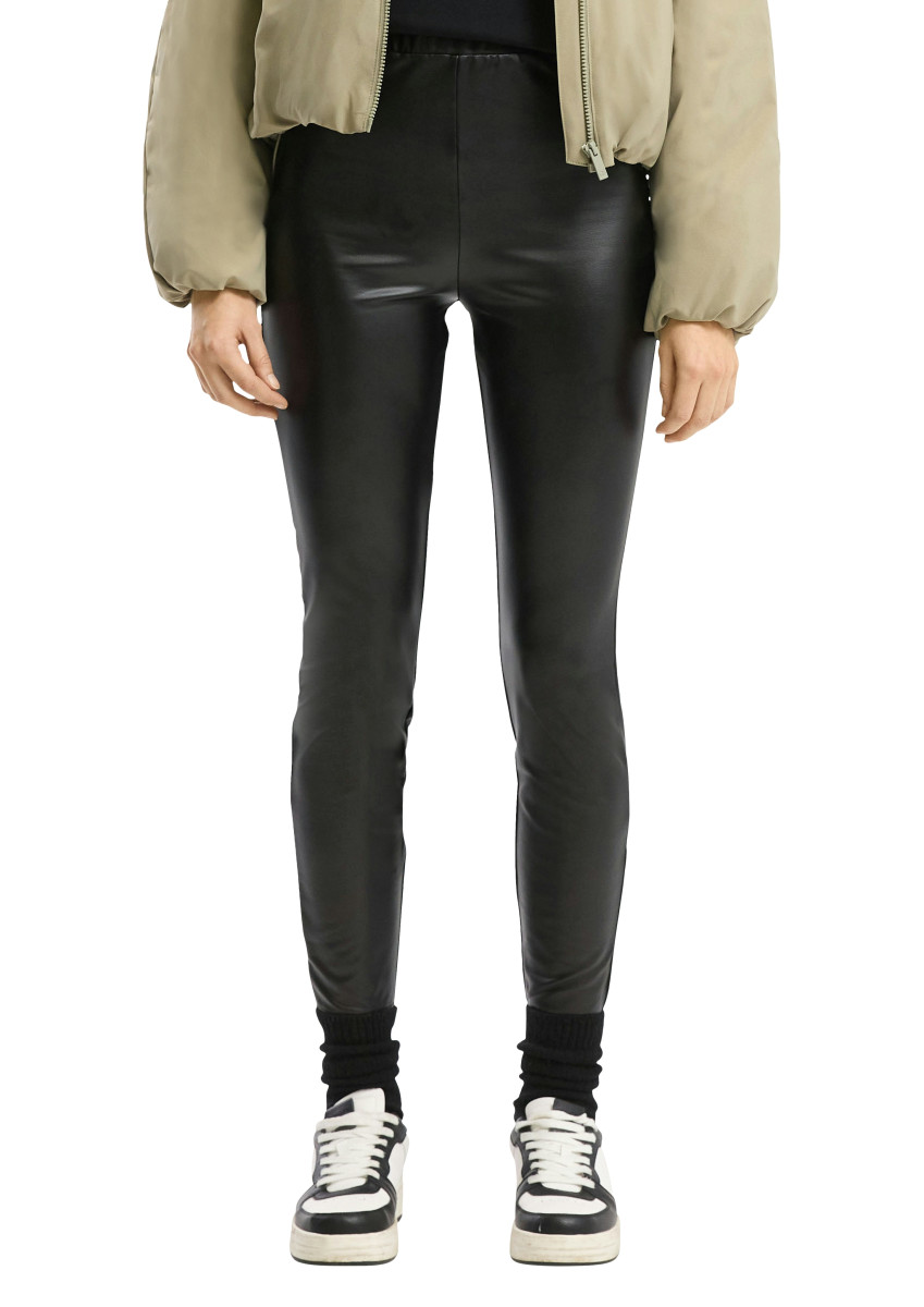 Leggings in Leder-Optik