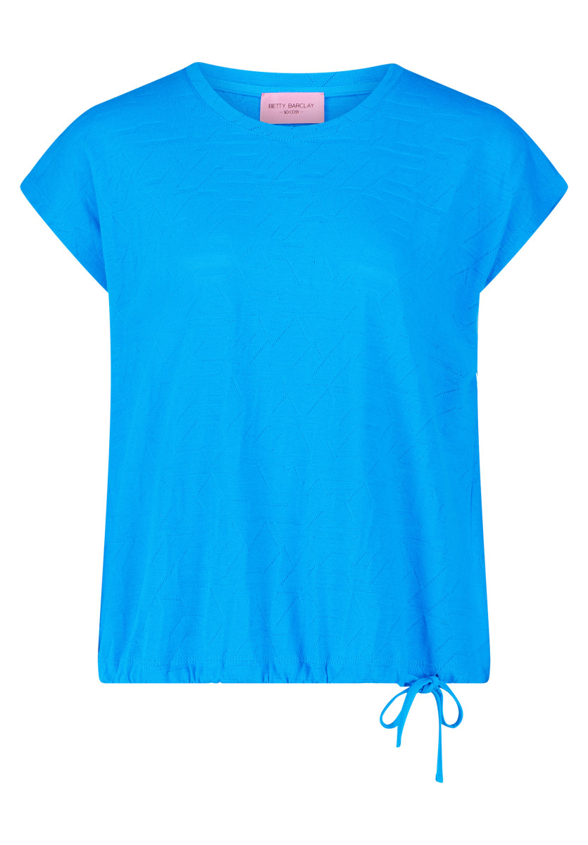 Strukturshirt blau