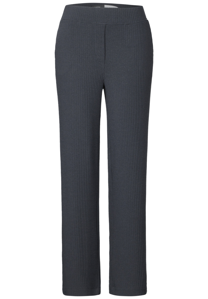Jersey-Hose mit Rippstruktur