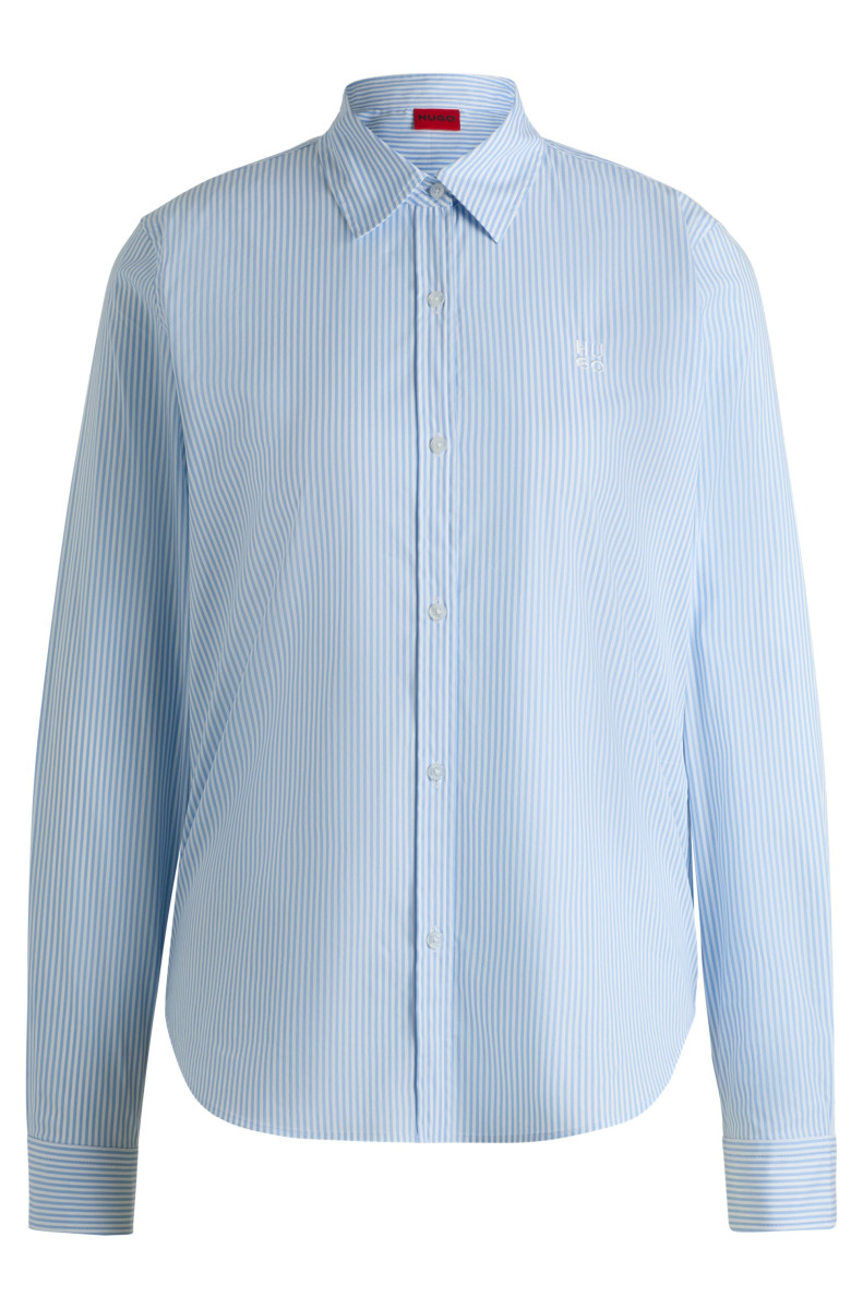Gestreifte Regular-Fit Bluse