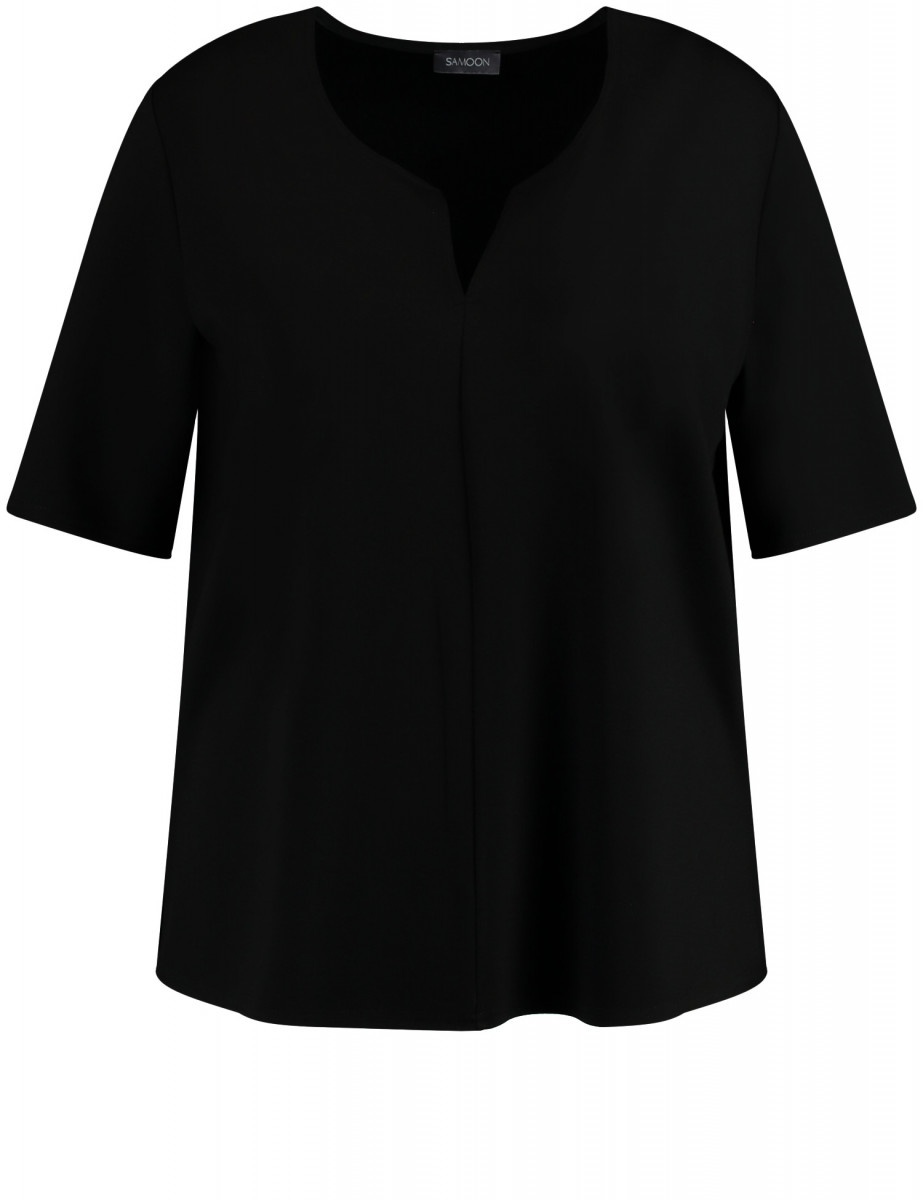 Basic Halbarmshirt schwarz