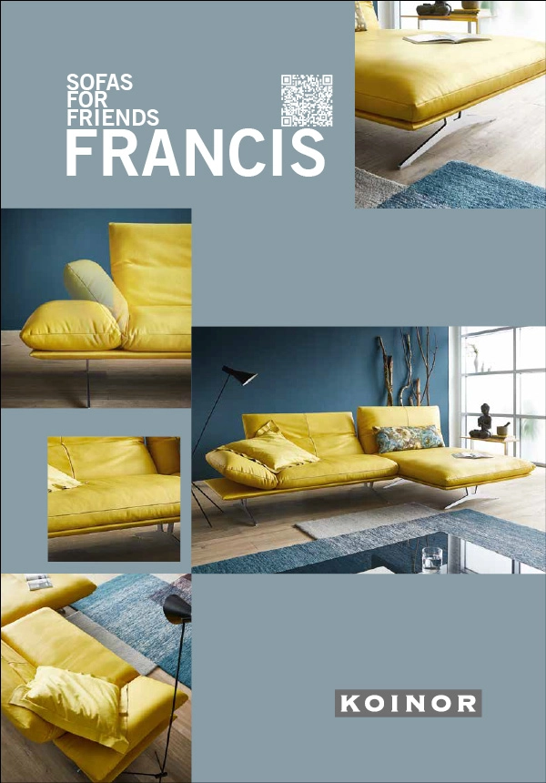 Prospekt über das Sofa "Francis" von Koinor