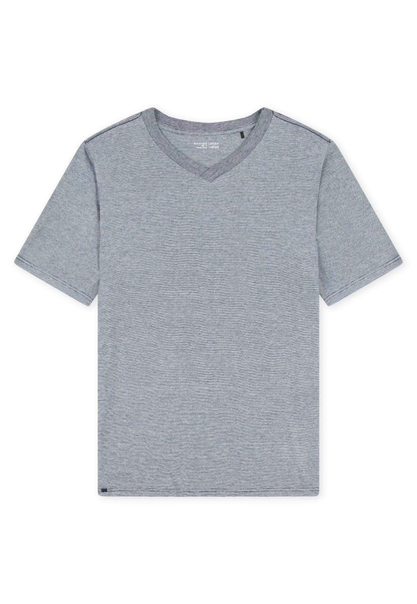 T-Shirt mit V-Ausschnitt dunkelblau