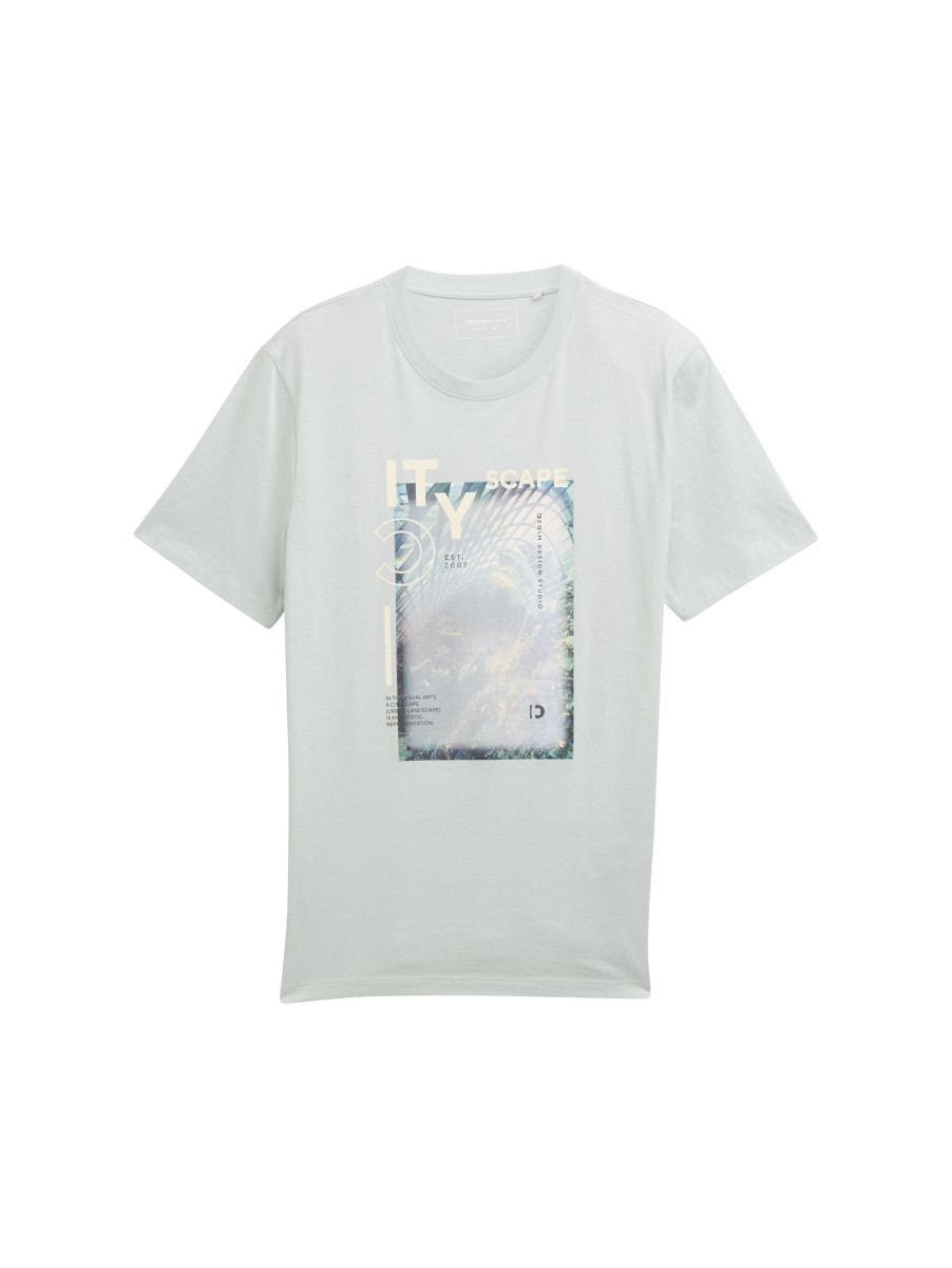 T-Shirt mit Print Grün