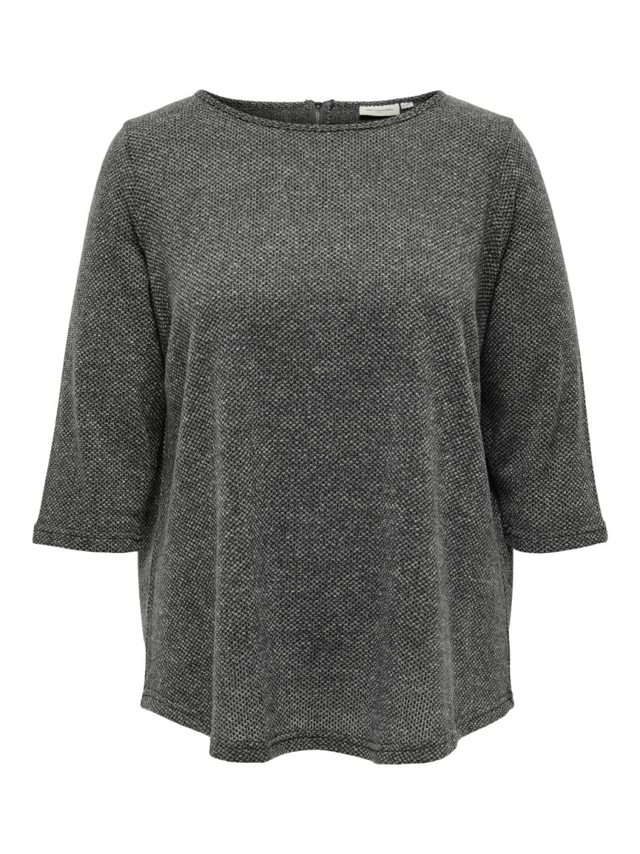 3/4-Arm Shirt hellgrau