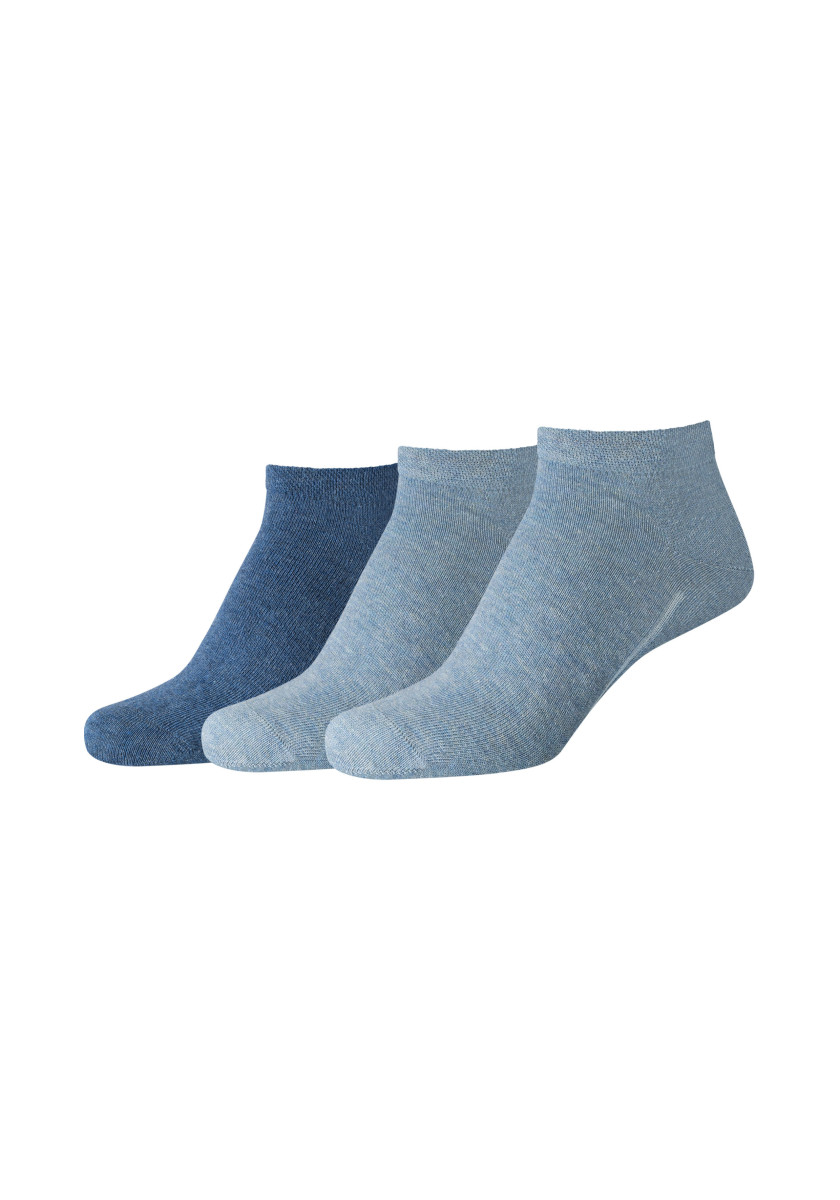 Unisex Sneaker Socken (3 Paar) blau