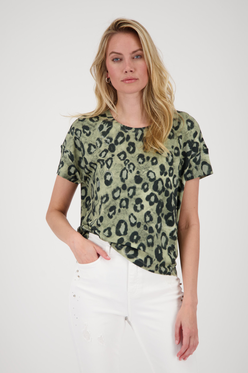 T-Shirt mit Leomuster