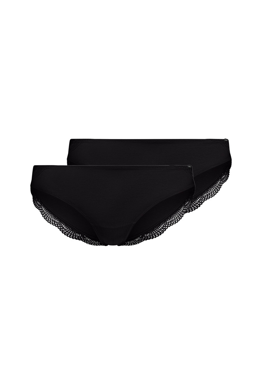 Geschnittener Rio Slip schwarz