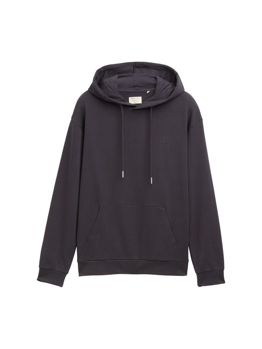 Relaxed Hoodie mit Logo-Print dunkelgrau