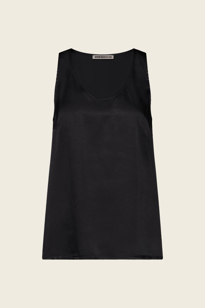 Top aus fließendem Satin