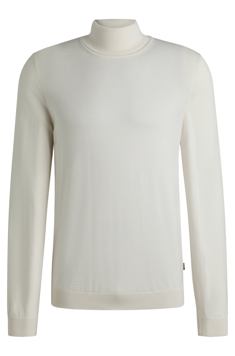 Rollkragenpullover creme