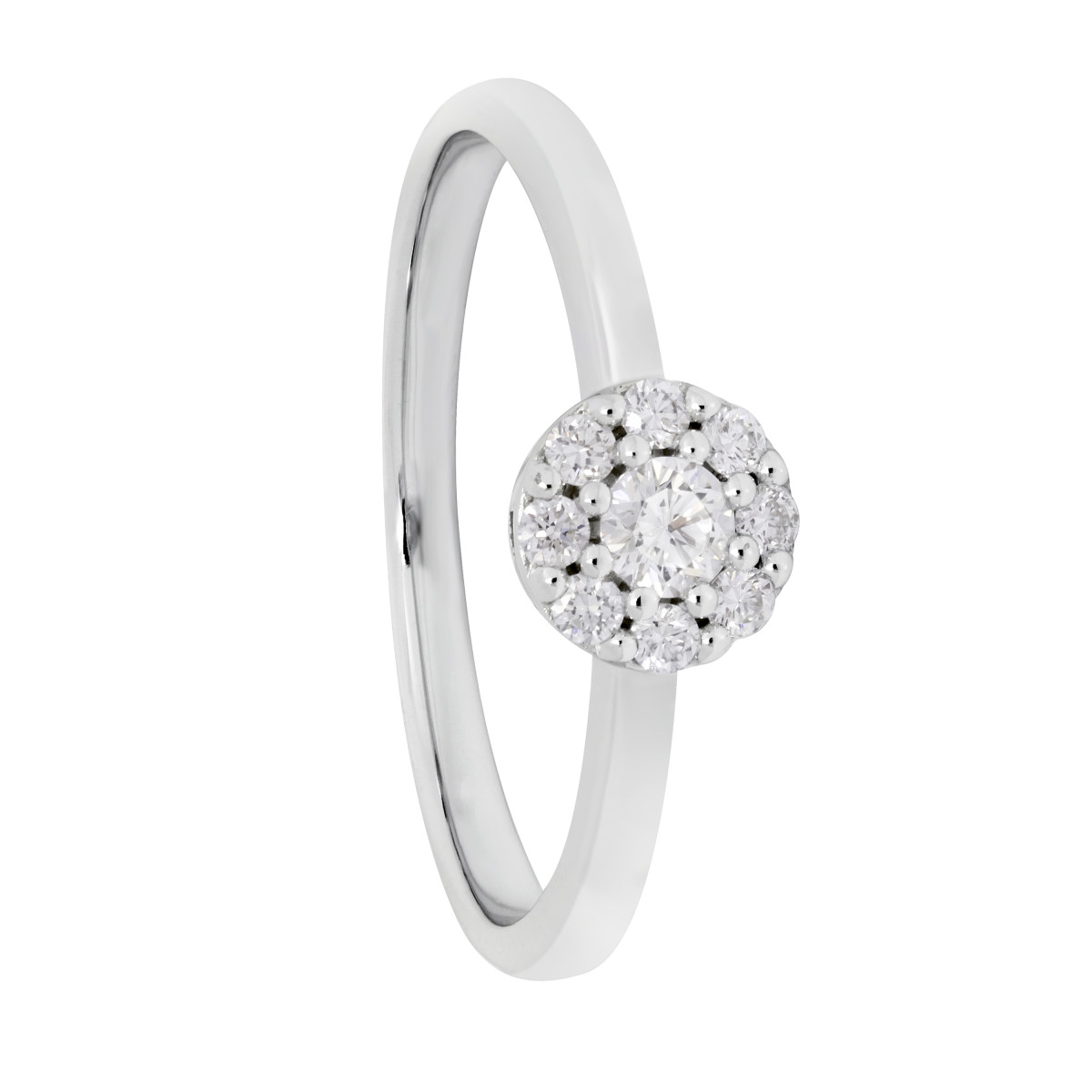 Ring 585 WG 9 Diamanten