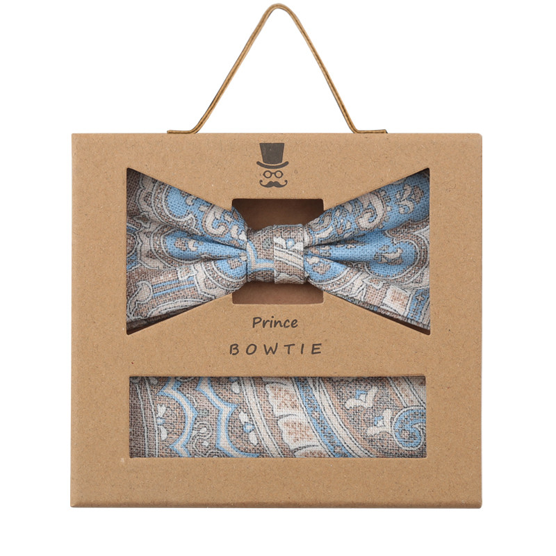 Prince Bowtie Set Fliege + Einstecktuch
