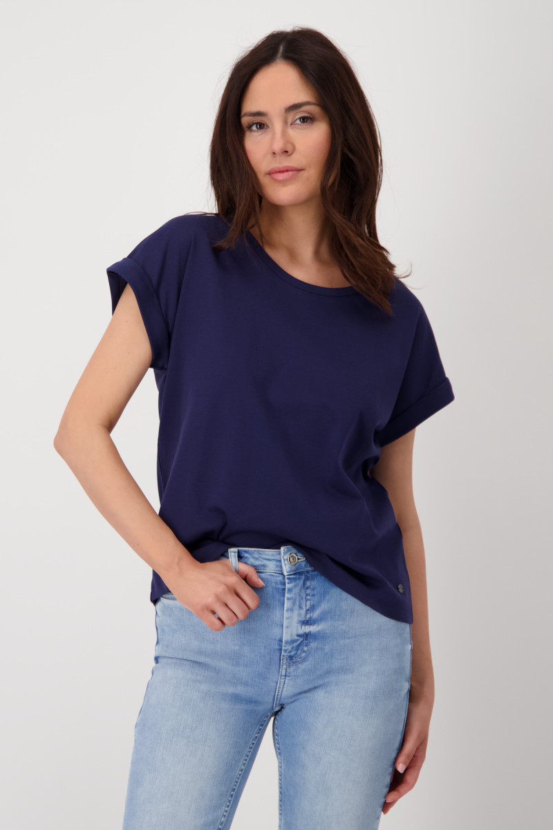 T-Shirt mit Ärmelaufschlag