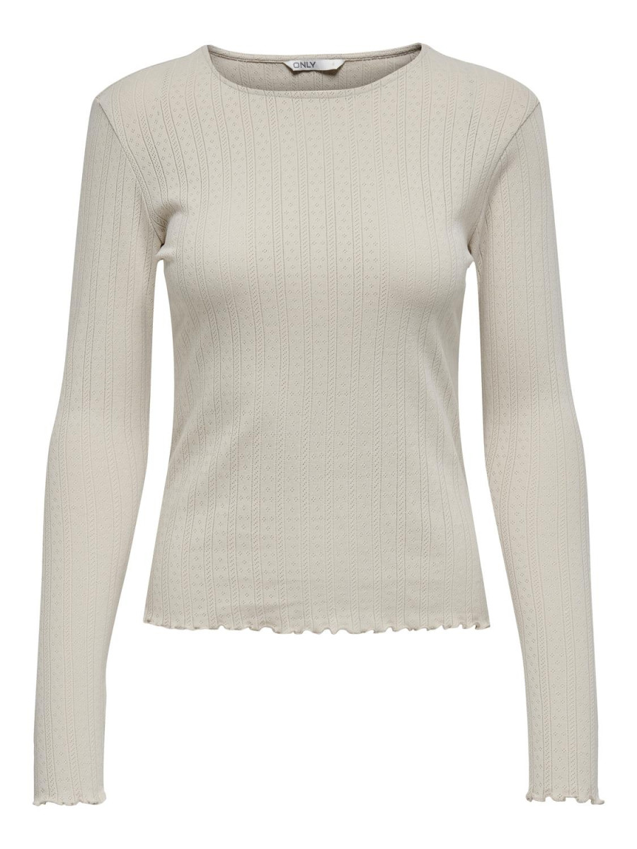 Langarmshirt weiß