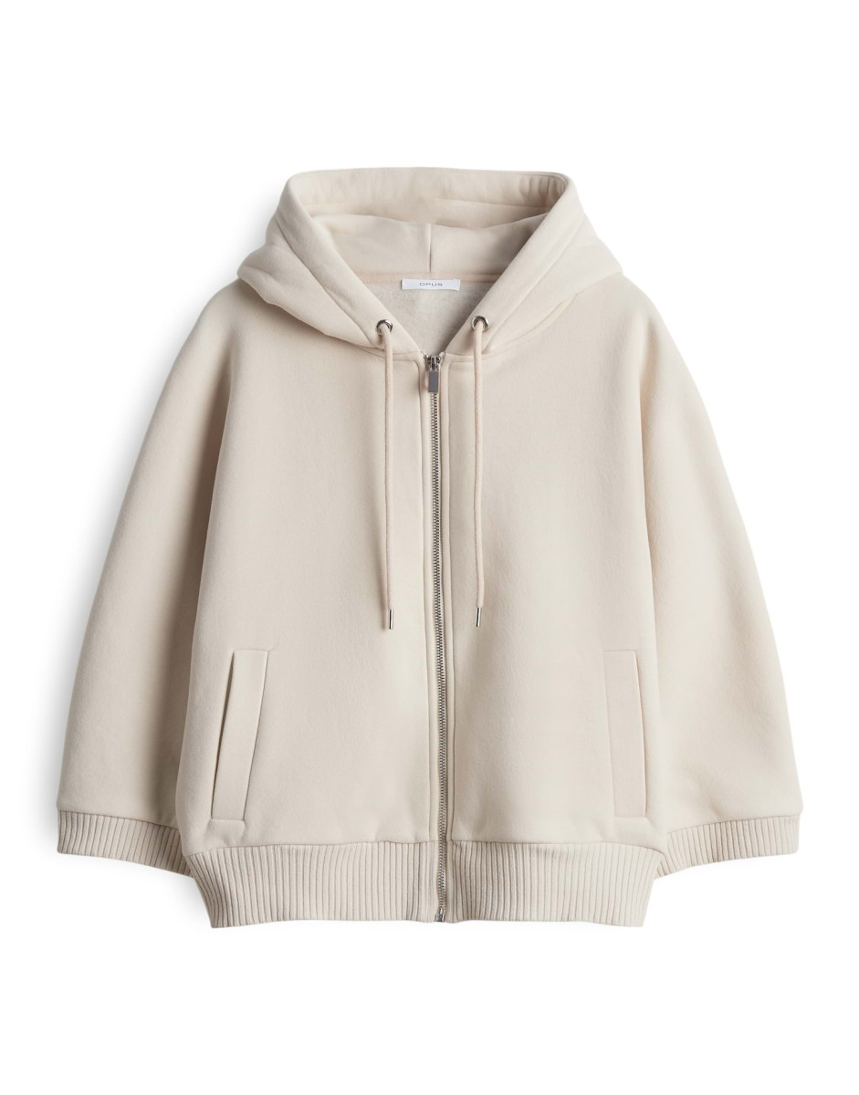 Sweatjacke "Genita" beige