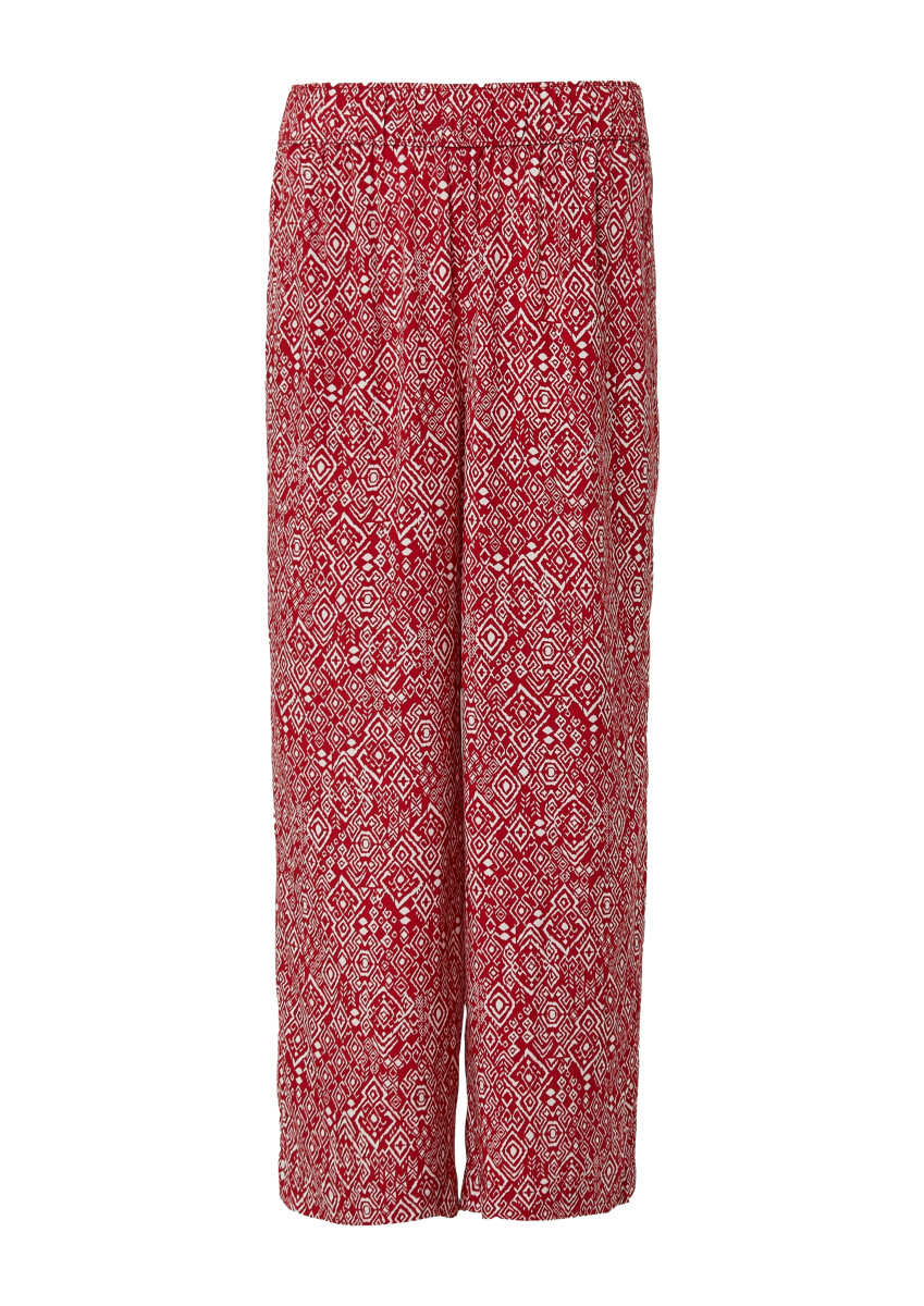 Culotte aus Viskose rot