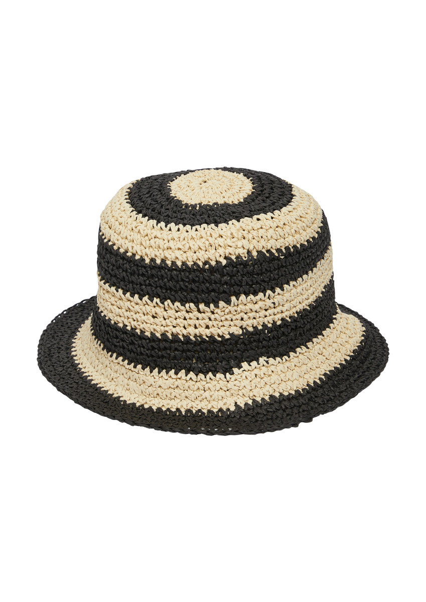 Hut aus Raffia schwarz