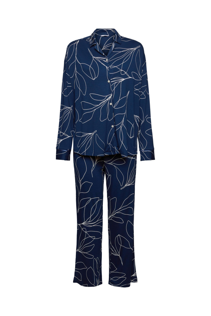 Jersey-Pyjama mit Print