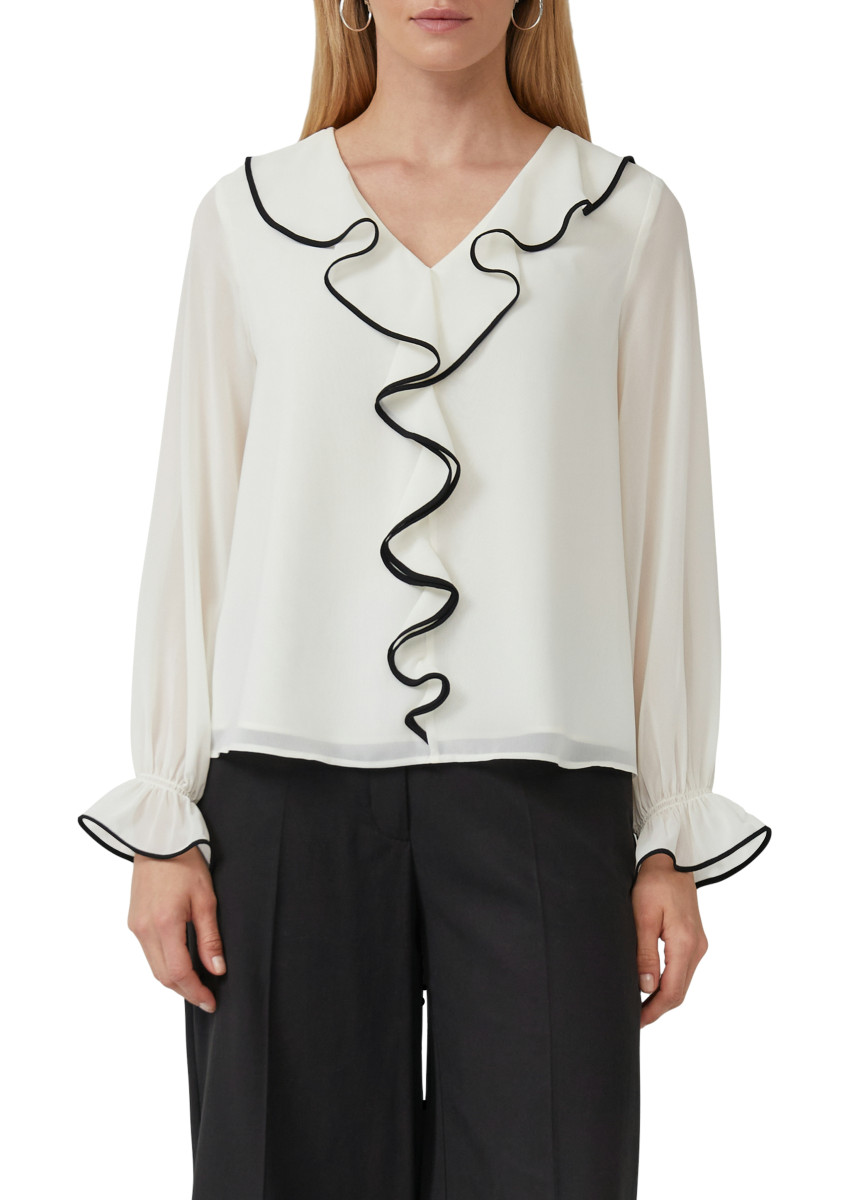 Bluse mit Volants