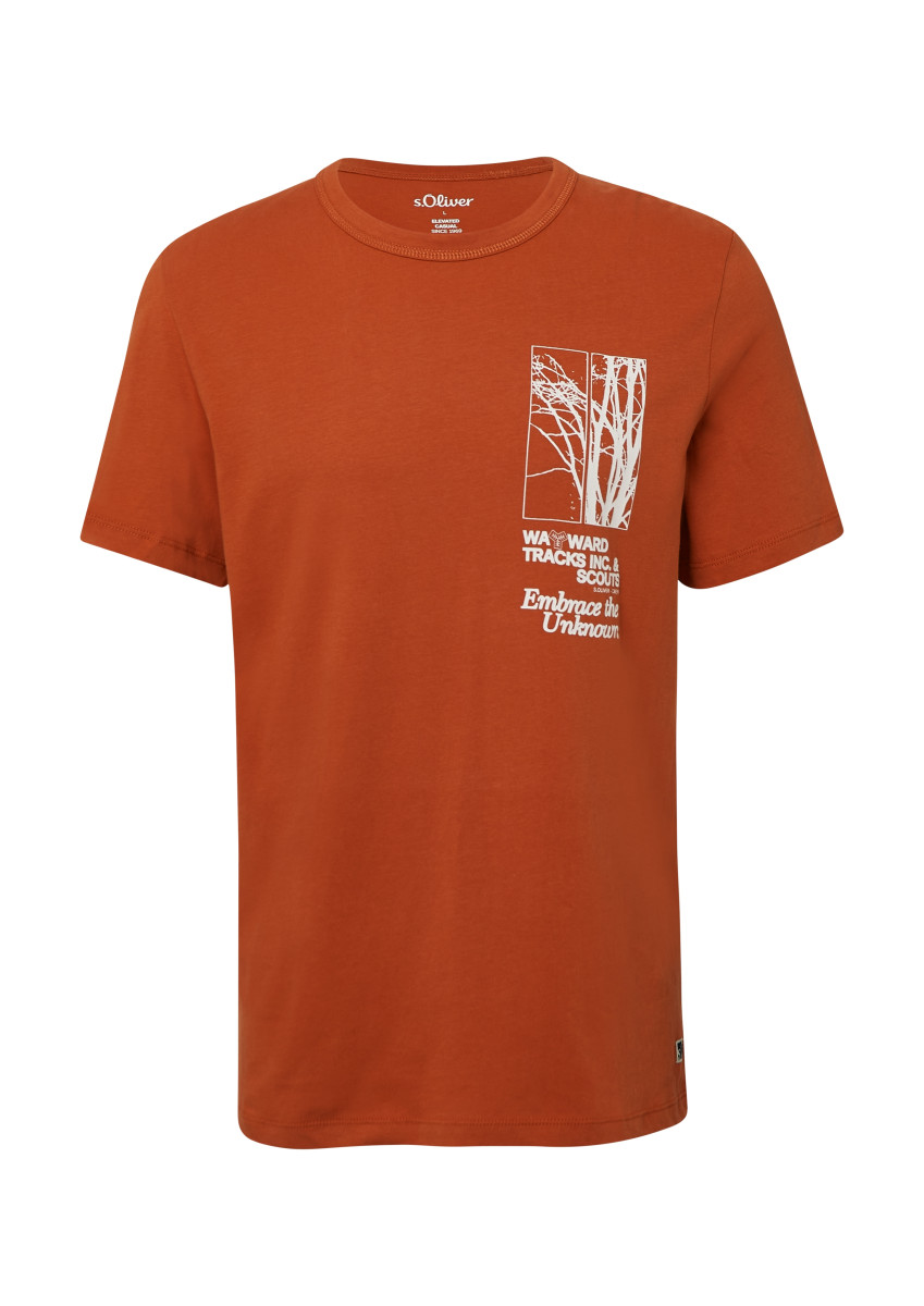 Softes Baumwoll-T-Shirt rot