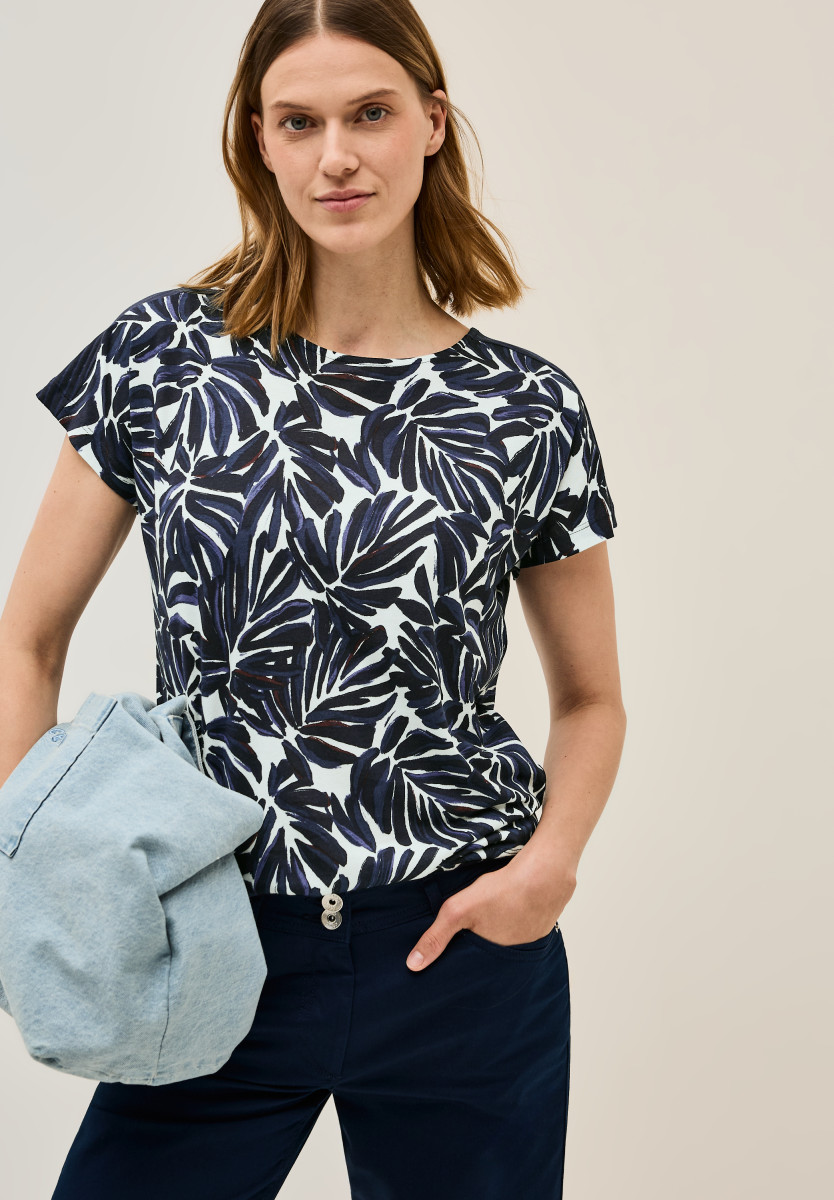 Print Shirt mit Details