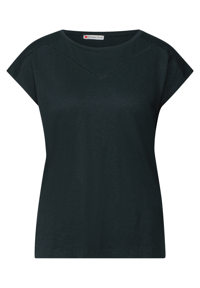 Shirt mit Dekotape dunkelblau