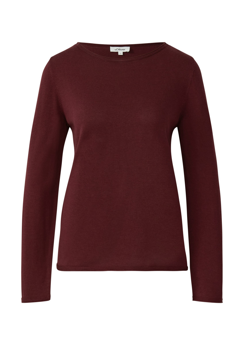 Feinstrickpullover rot
