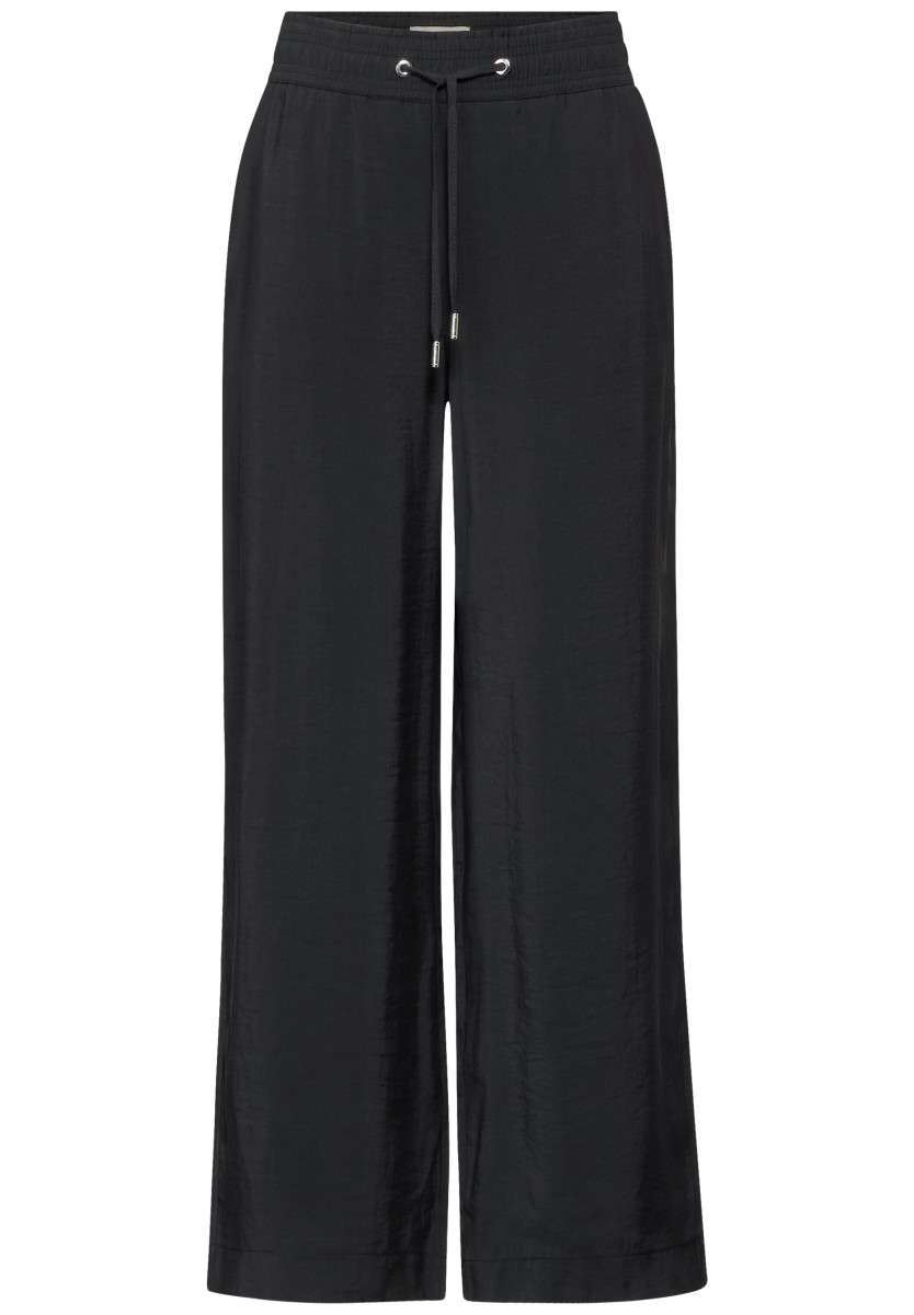 Wide Leg Hose schwarz