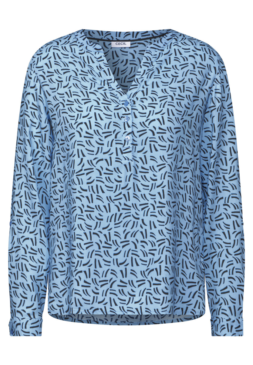Bluse mit Minimal Print