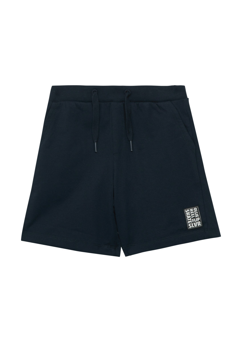 Weite Jersey-Bermuda blau