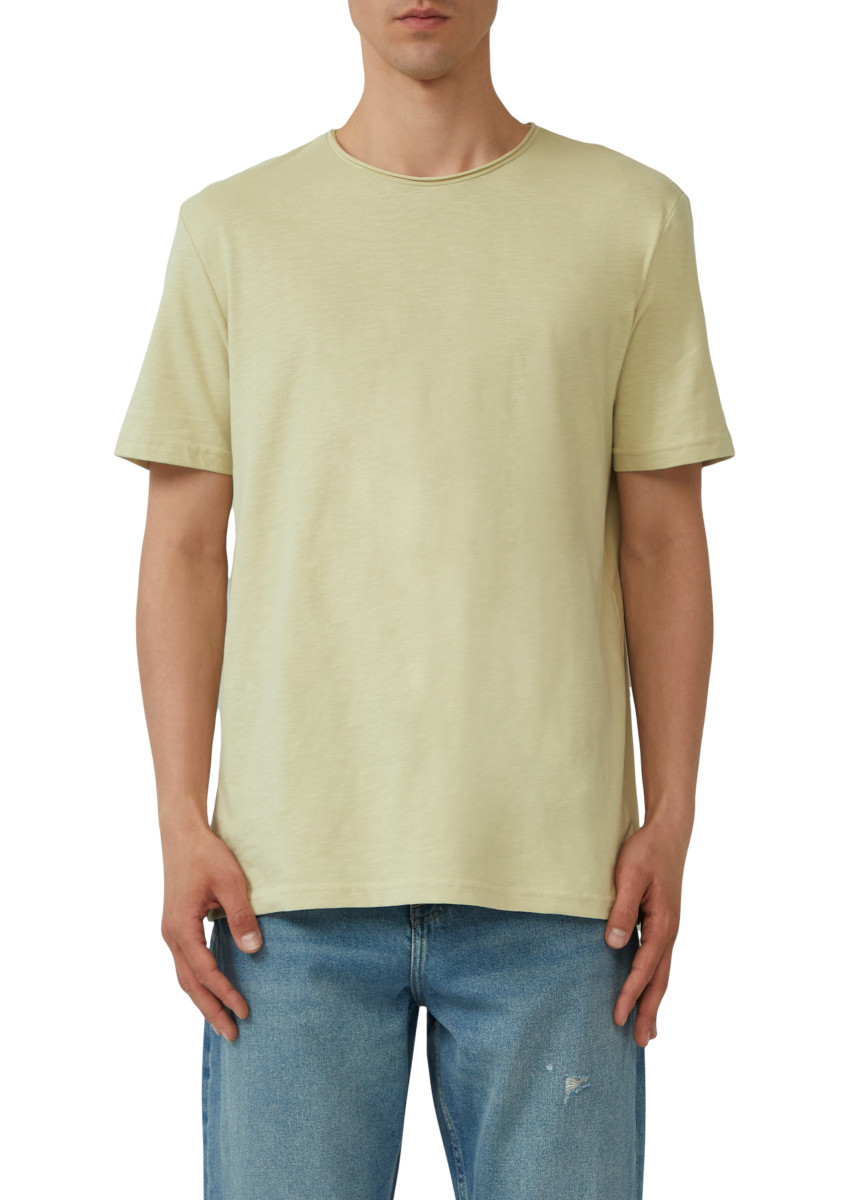T-Shirt mit Rollkante