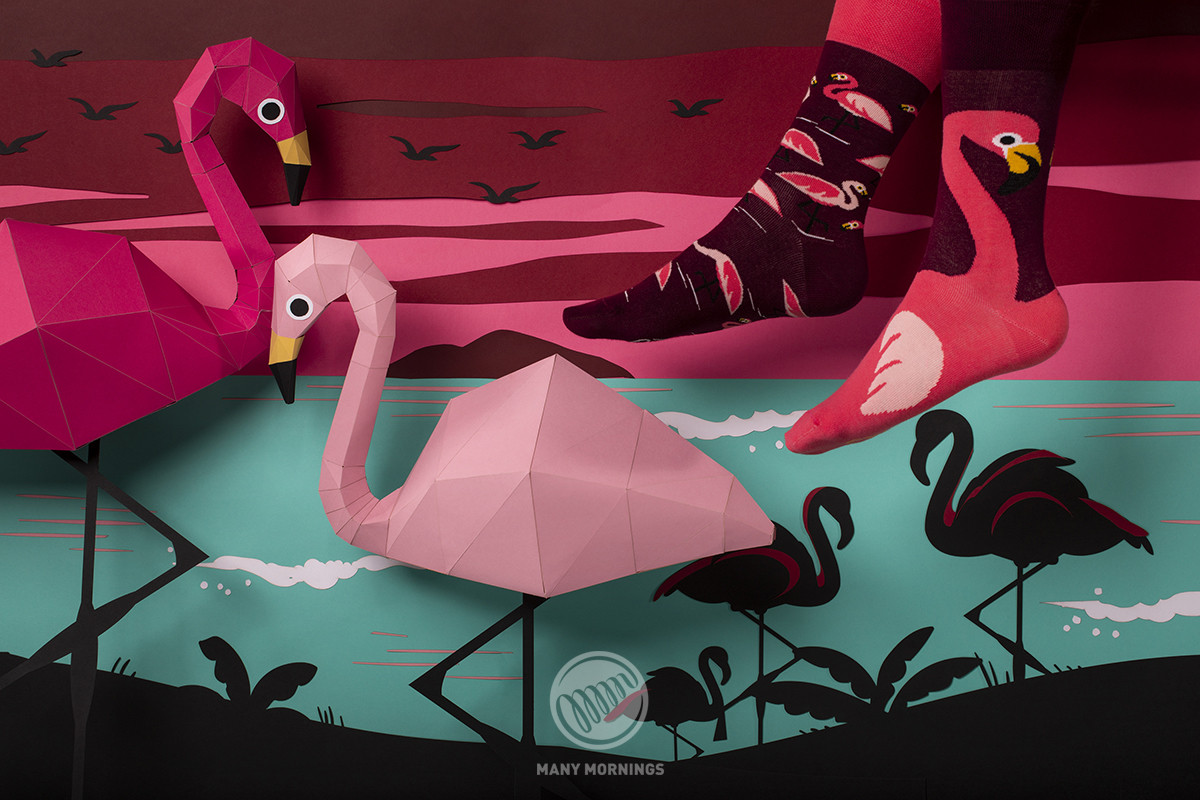Socken "Pink Flamingo"