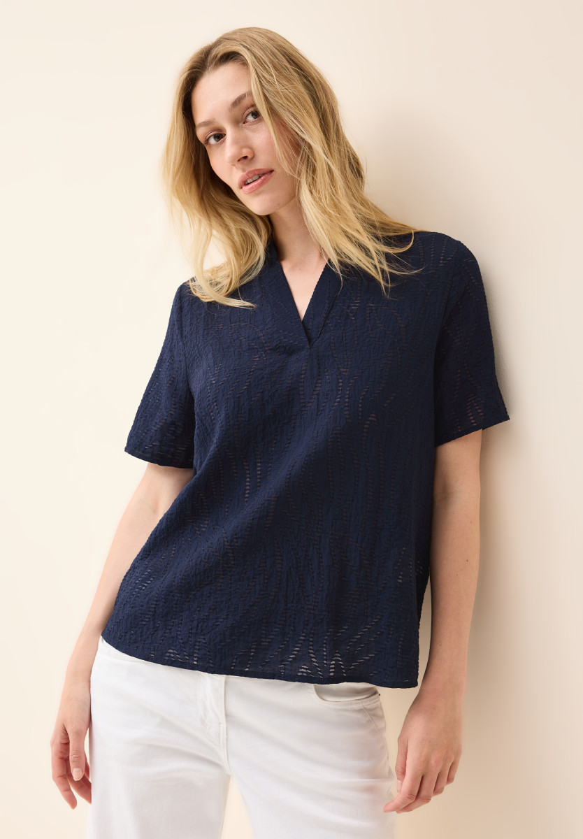 Blusenshirt mit Struktur