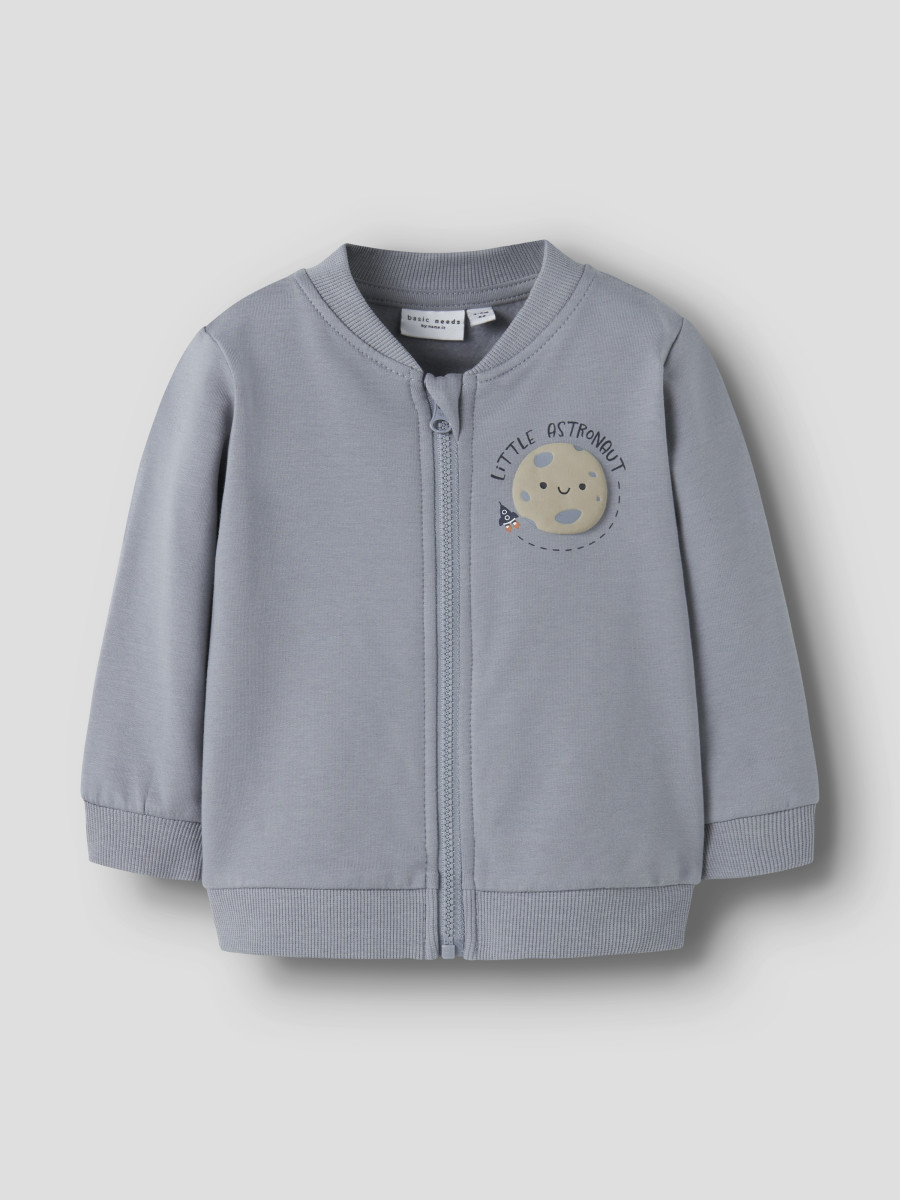 Sweatjacke hellblau