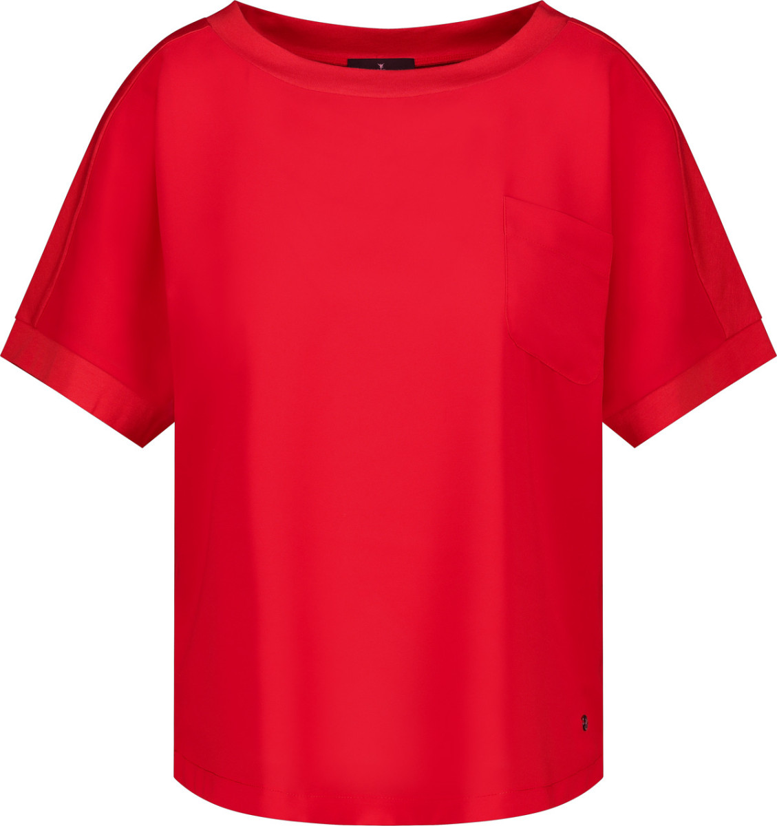 Blusenshirt mit Brusttasche rot