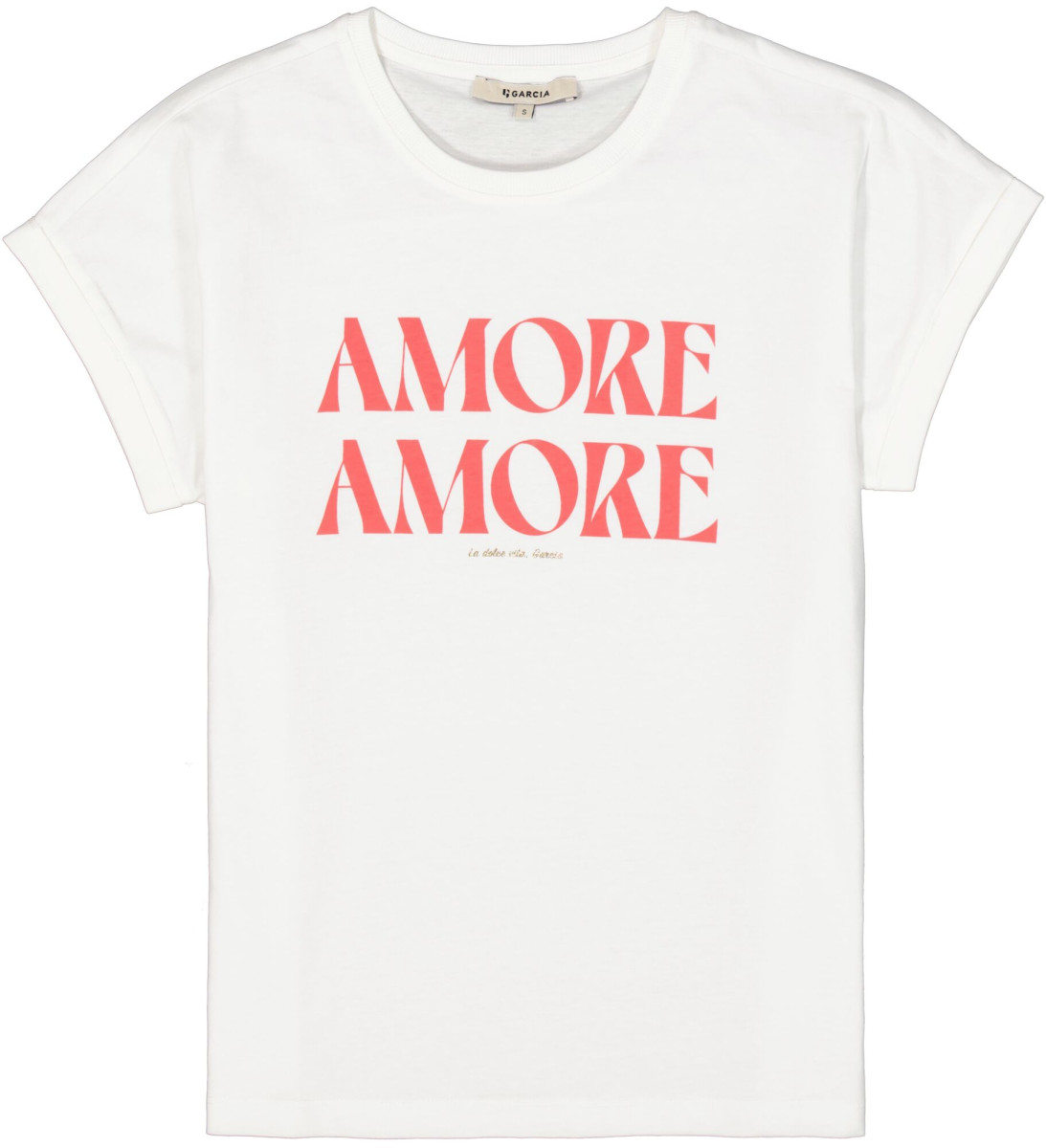 T-Shirt mit Frontprint weiß