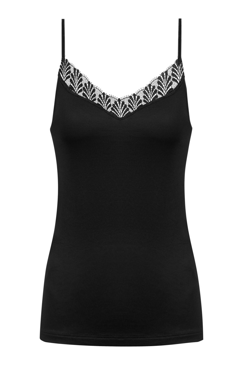 Spaghetti-Top schwarz