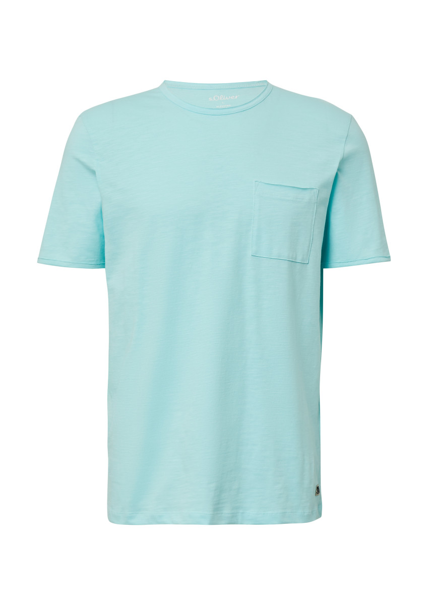 Flammgarn-T-Shirt hellblau
