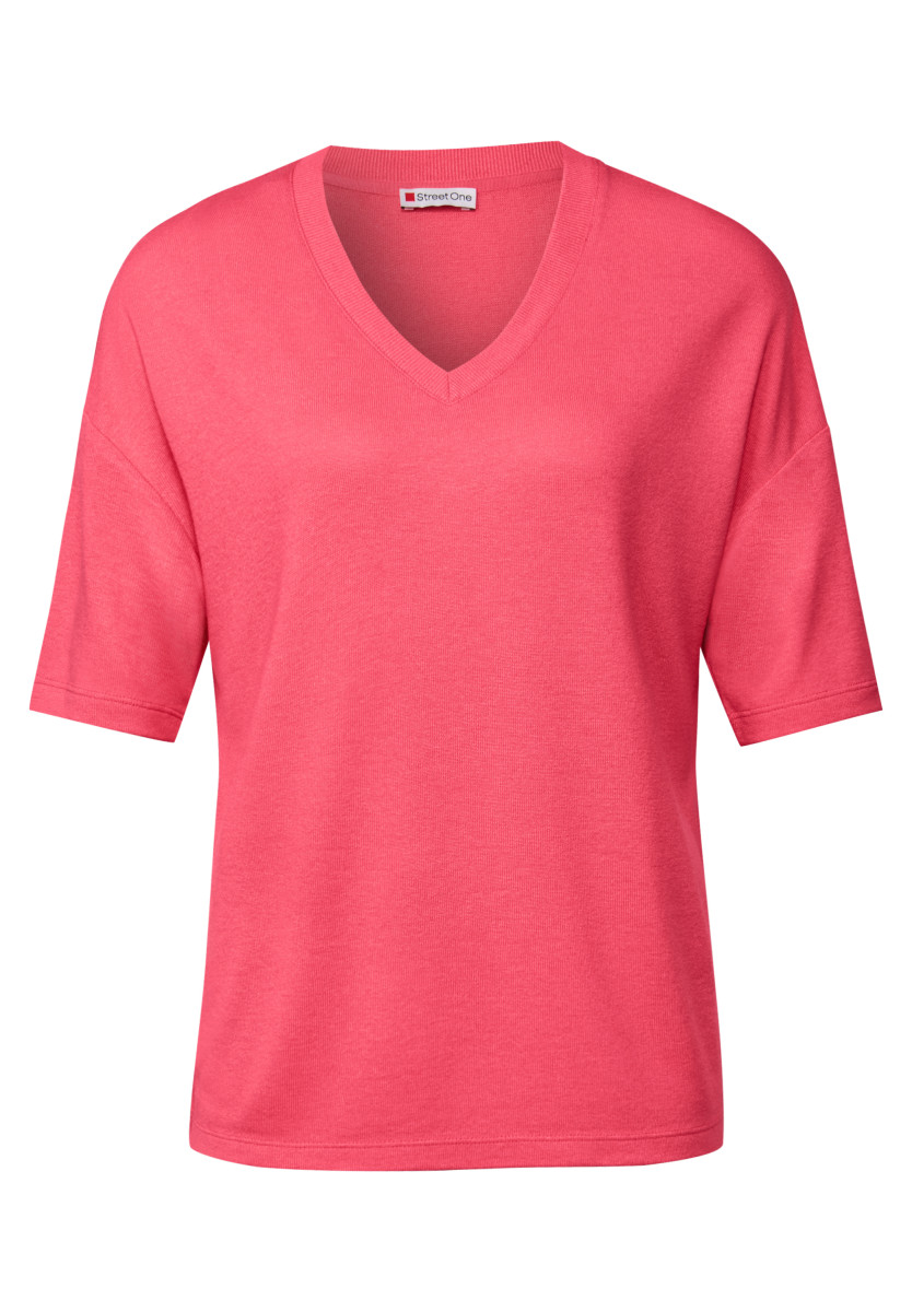 Strickshirt koralle