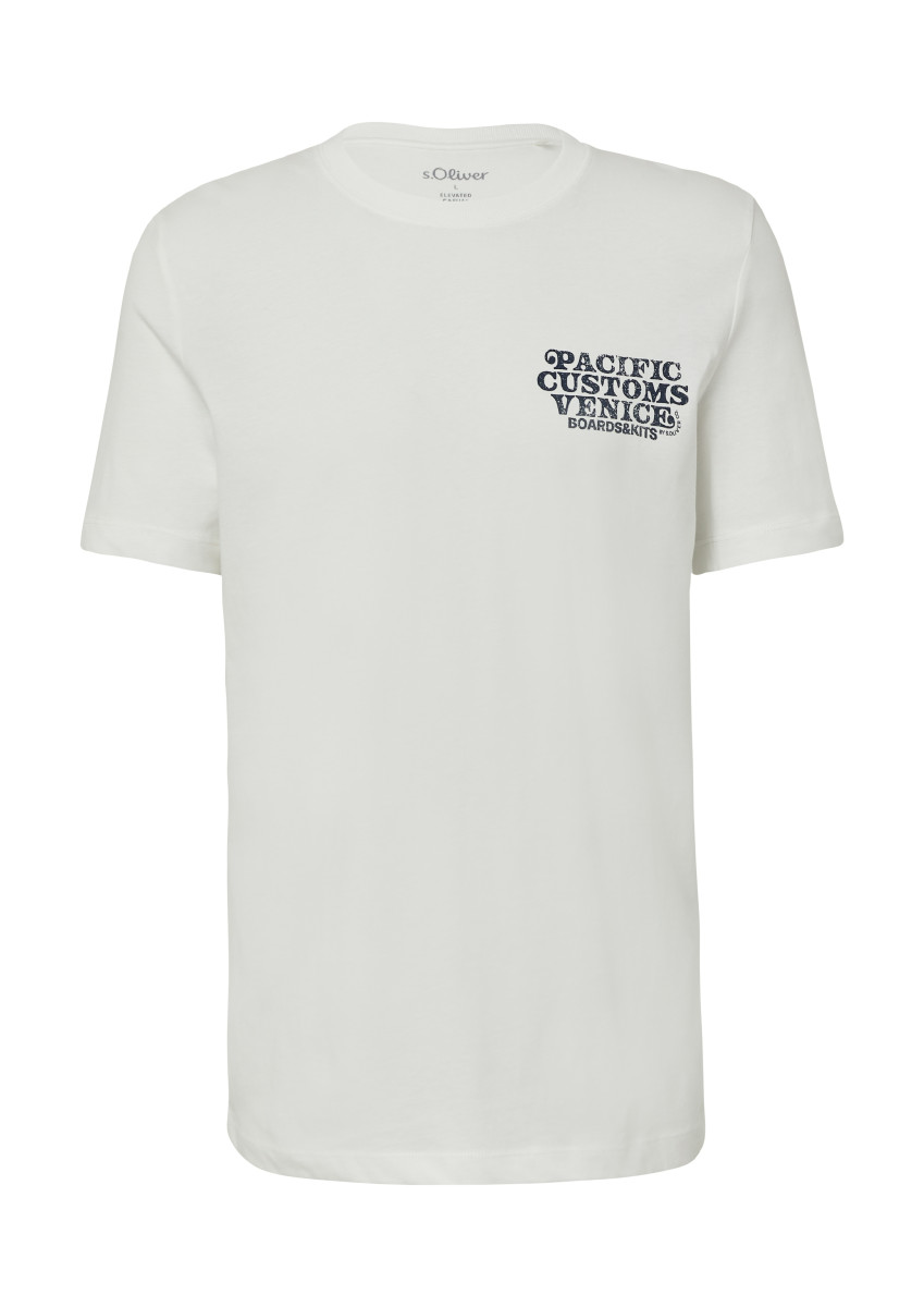 T-Shirt mit Print weiß
