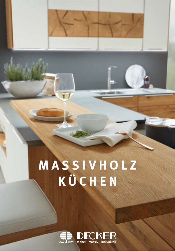 Massivholz-Küchen von Decker bei Interliving FREY