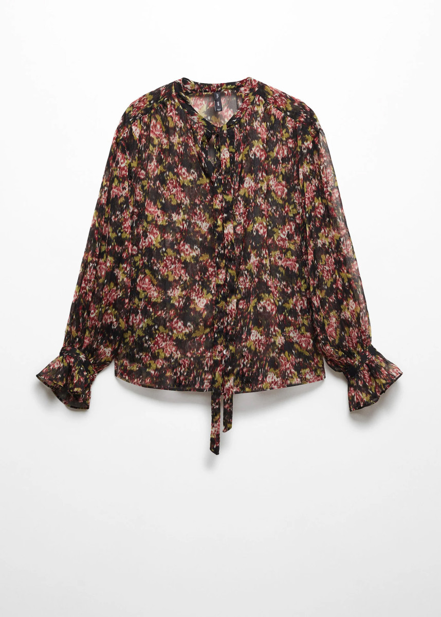 Bluse mit Schleife