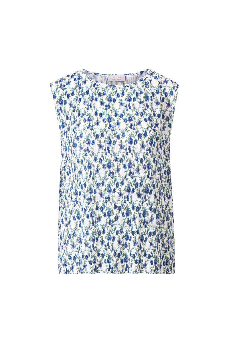 Printed Crinkle Top