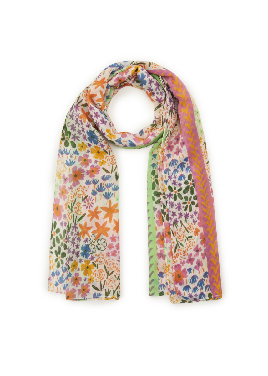 Schal mit Blumenmuster